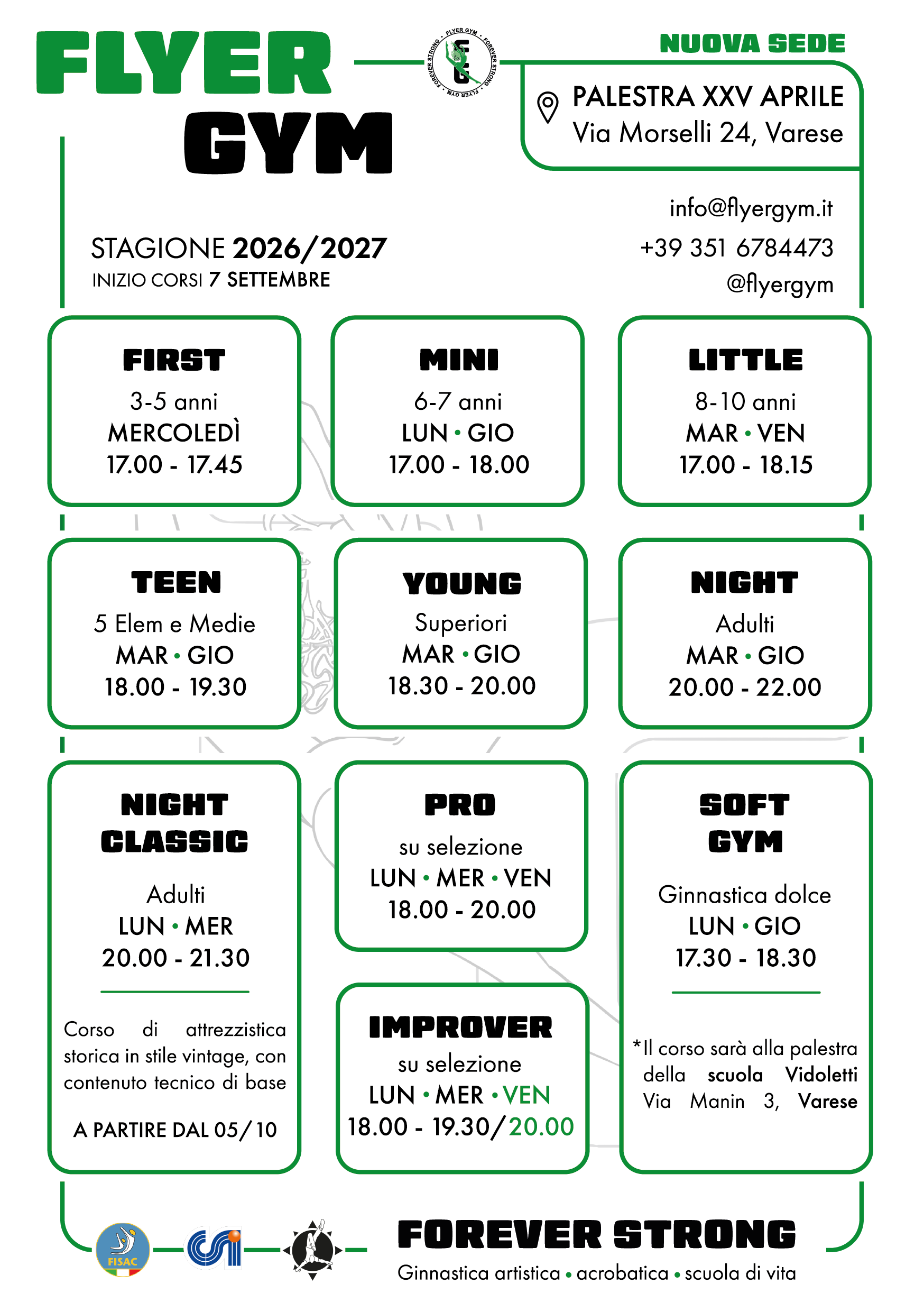 Orari Flyer Gym